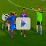 Jogador Lesionado � Transportado numa Porta