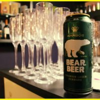 Bear Beer a Cerveja Premium Lager a Lata de 500 ml Dinamarquesa