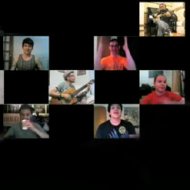 Video Musical com Montagem de Várias Pessoas na WebCam