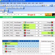 Tabela da Copa em Excel