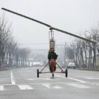 Chinês Constrói o Próprio Helicóptero Para Realizar Sonho de Voar
