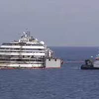 Costa Concordia Foi Colocado na Posição Horizontal