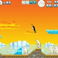 Jogo Online: Crazy Penguin Catapult