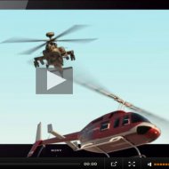 TV Sony Bravia 3D: PerseguiÃ§Ã£o de HelicÃ³pteros