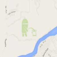 Google Maps Mostra RobÃ´ 'Android' Urinando em Logotipo da Rival Apple