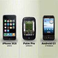 iPhone 3Gs vs Palm Pre vs Android G1