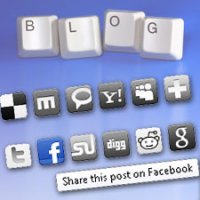BotÃµes de Compartilhamento com Efeitos para Seu Blog